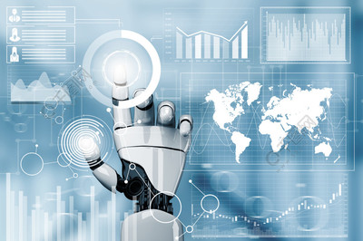 未来机器人技术开发,人工智能AI和机器学习概念针对人类未来生活的全球机器人仿生科学研究人物形象免费下载_jpg格式_7952像素_编号37740016